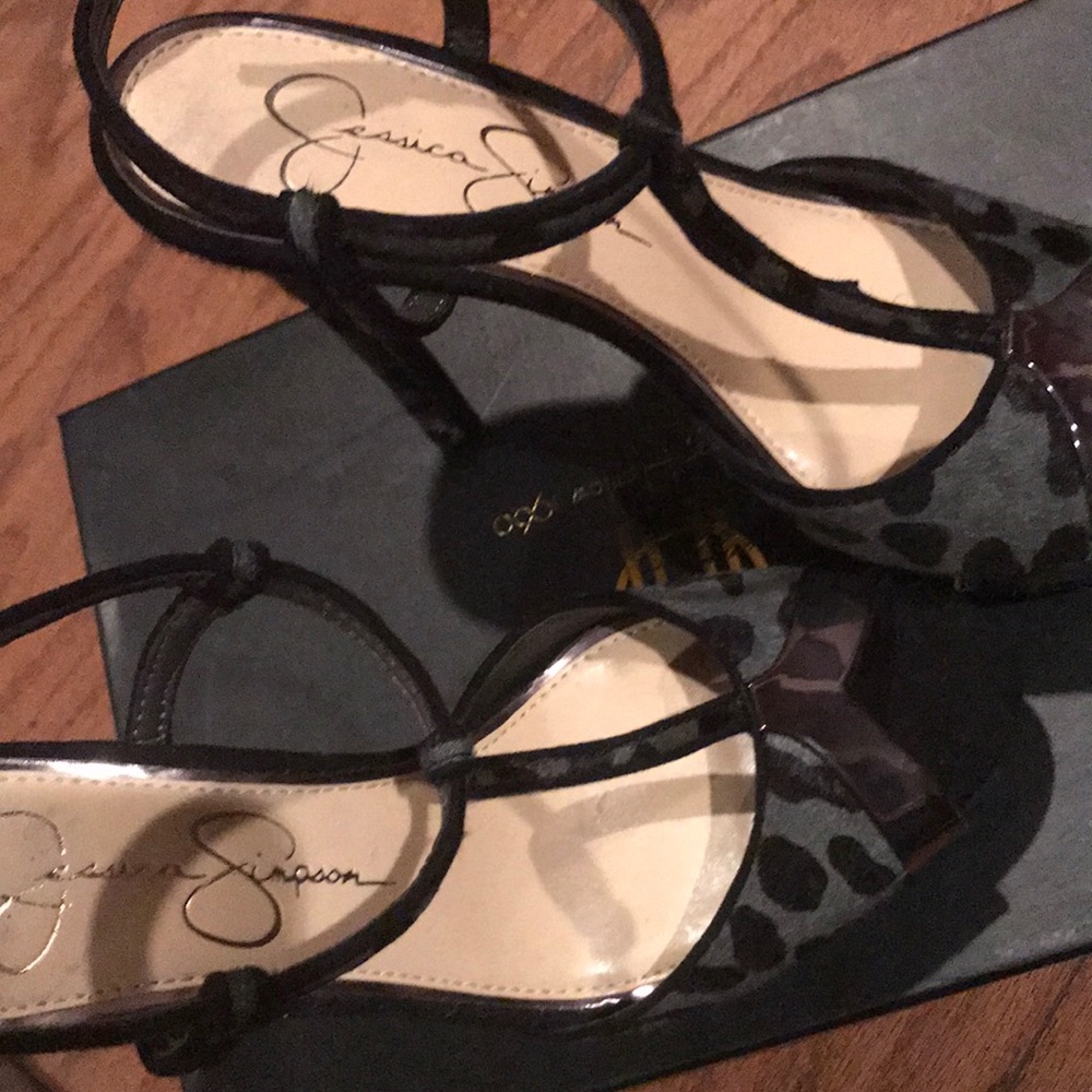 Black/Gray Suede Sandal by Jessica Simpson - Picture 3 of 8